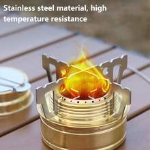 1 bếp cồn mini cầm tay, chịu nhiệt, khung thép không gỉ, bền và nhỏ gọn, có nắp đậy kín, thích hợp cho cắm trại, du lịch bụi, leo núi, dã ngoại và các hoạt động ngoài trời. - Nhiều màu - Xem 6