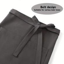 餐饮、餐厅、咖啡馆、面包店、酒店员工围裙，防水半身帆布围兜 - 彩色 - 查看 6