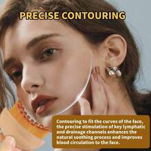 Premium Gua Sha Facial Tool , Reduces Puffiness & Enhances Blood Circulation Gentle Dry Lymphatic Drainage Massage Brush For Daily Skincare 1Pc Handmade Professional Beauty Care Accessory - Brown - View 10