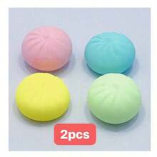 1个饺子造型挤压玩具，饺子减压球，包子造型挤压玩具减压球，成人礼物 - 彩色 - 查看 8