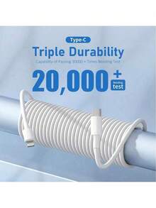 100厘米/3.3英尺高速数据传输和快速充电线，兼容 14 Pro Max/14 Pro/14 Plus/14/13/12/11/XS/XR/8/7/6系列以及Galaxy S16/16 Pro Max/15/15 Plus/15 Pro/15 Pro Max等Type-C设备 - 彩色 - 查看 5