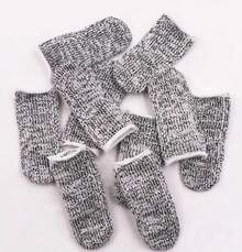 Anti-Cut Finger Protectors, Finger Guards, 10 Pcs, 5 Levels, Elastic, Wear-Resistant, AWIH Finger Protection Covers - Gray 10pcs - View 1