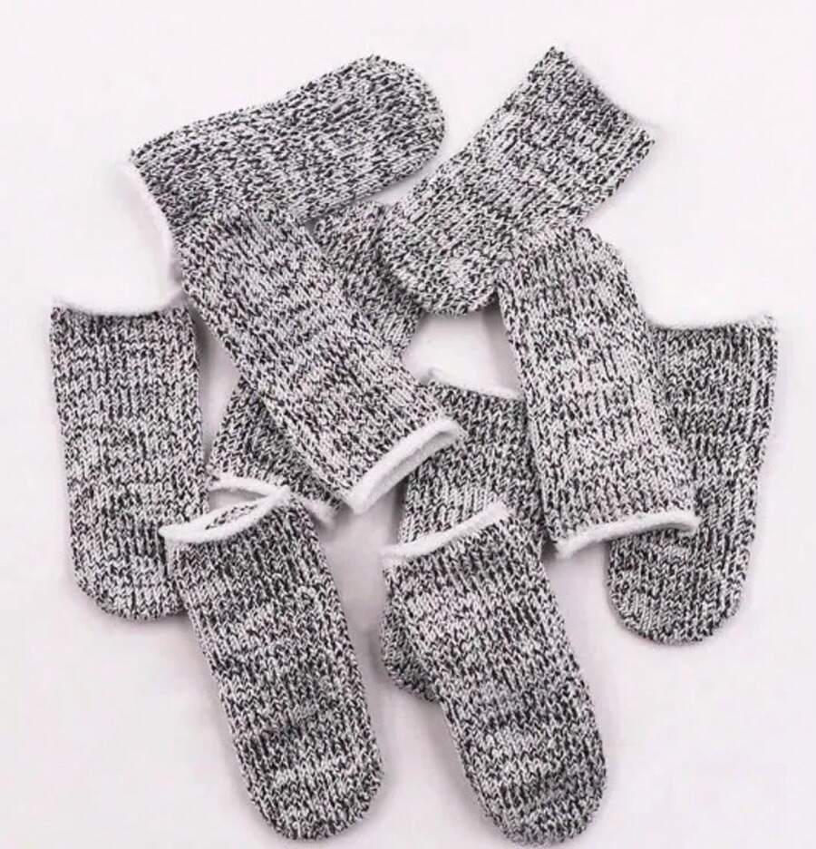 Anti-Cut Finger Protectors, Finger Guards, 10 Pcs, 5 Levels, Elastic, Wear-Resistant, AWIH Finger Protection Covers - Gray 10pcs - View 1