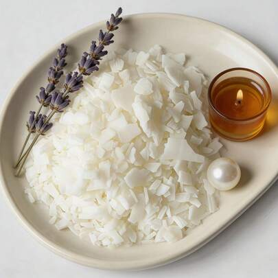 1公斤 52°C 片状大豆蜡 - 天然植物蜡，白色片状，适用于婚礼季、复活节、DIY香薰蜡烛、玻璃罐蜡烛填充物、按摩蜡、蜡块、蜡烛制作及批发