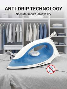 SOKANY-898A Household Handheld Iron, Mini Portable Student Travel Iron With Ceramic Soleplate Design, Suitable For Various Garments, Constant Temperature Iron, Non-Damaging To Clothes, Adjustable Temperature Control - EU E Type Plug(220-240V) - View 11