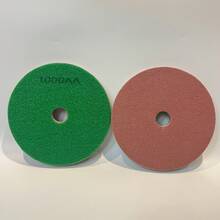 6-Inch 1pc Diamond Polishing Pad, Suitable For Cleaning, Renovating And Polishing Marble, Granite, And Engineered Stone; Wet Grinding Process For Stone Line And Shape Processing, Applicable For Hand-Held Water Grinder And Small Floor Grinder, From Coarse Grinding To Fine Polishing Disc 500AA-10000AA, Suitable For Asymmetrical Countertops And Curved Surfaces - 1PCS-1000AA - View 1