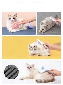 Bộ dụng cụ chải chuốt thú cưng, bao gồm bàn chải silicon mềm, bàn chải massage, bàn chải tắm, bàn chải thép, bàn chải loại bỏ lông rụng, dụng cụ chăm sóc cho chó và mèo để tắm, chải, massage, loại bỏ lông rụng. - Nhiều màu - Xem 8