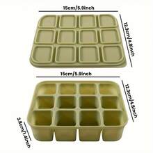 Khay làm đá 12 ngăn bằng silicon có nắp đậy, khuôn dẻo, dễ lấy đá ra. Lý tưởng để làm các loại cocktail/whisky trong suốt, nước dùng và chuẩn bị bữa ăn. Có thể rửa bằng máy rửa chén và tái sử dụng. - Nhiều màu - Xem 12