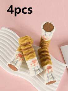 4pcs Cat Paw Pattern Anti-Slip Table Leg Covers, 1pc Cute Chair Leg Pads, Suitable For Home Use And Door Handles, Thickened Cat Paw Chair Leg Protectors, Slip Them Over Chairs To Protect Floors And Furniture. - Multicolor - View 10