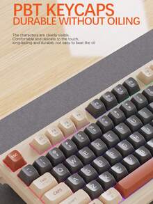 M96 无线蓝牙双模机械键盘，带 PBT 键帽、显示屏和旋钮，游戏键盘 - 查看 9