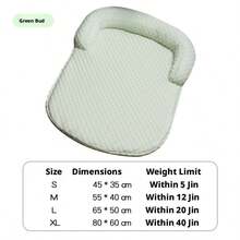 夏季猫狗冰床，冰豆袋垫，透气宠物降温垫，3D清爽新款宠物冰垫床，降温垫 - 薄荷綠 - 查看 8