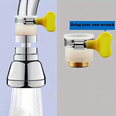 Adaptador universal de grifo de acero inoxidable - Accesorio de tubería redonda con llave, conector de grifo antirrotura, adaptador multiusos que se ajusta a un diámetro de orificio de 15-26 mm, compatible con roscas europeas y americanas