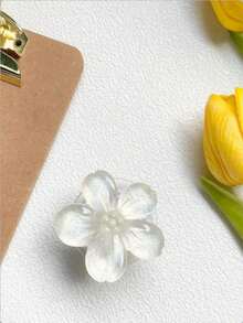 1个/2个可爱花朵元素推拉支架手机支架，3D立体花朵可折叠手机支架，清新花朵粘性气泡手机支架，可伸缩花朵手机握把，适用于智能手机、平板电脑、手机配件，春季生日礼物 - 彩色 - 查看 13