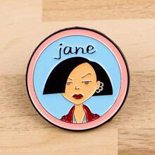 Cute Cartoon Girls Enamel Pins Funny Anime Figures Brooch Lapel Pin Badge On Backpack Clothing Accessories Fashion Jewelry Friends Gifts - Black - View 8