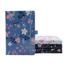 1 cuốn sổ tay bìa cứng A5 dày dặn, họa tiết hoa, chống thấm nước, dùng để lập kế hoạch tháng và tuần. - A5 có dòng kẻ - Xem 3