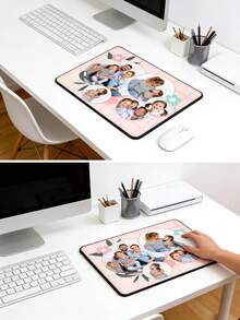 1pc Customized Photo Mouse Pad, Personalized Mouse Pad, DIY Exclusive Mouse Pad, Office Supplies And Computer Desktop Decor, Gaming Mouse Pad, Customized Photo Mouse Pad Office Desk Accessories Desk Accessories Office Accessories - Style 5 - View 7