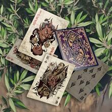 暗黑神话主题扑克牌，令人毛骨悚然的暗黑神话主题，散发着神秘而阴森的氛围，做工精良，切牌流畅，推荐作为万圣节礼物 - 紫色 - 查看 3