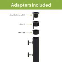 Outdoor 26lb Steel Round Umbrella Base, Black Finish - 26 Lb - View 3