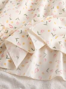 女童碎花吊带蝴蝶结荷叶边连衣裙 - 彩色 - 查看 9