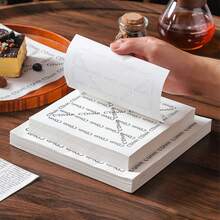 100/300/500 tờ giấy sáp thực phẩm kiểu Pháp, lót giỏ, giấy gói thực phẩm dã ngoại kiểu Pháp, giấy gói thực phẩm chín chống dầu mỡ, giấy nướng BBQ, thích hợp cho bánh mousse, bánh mì, hamburger, xúc xích, bánh quy, nướng bánh, dã ngoại, v.v., màu trắng - Xem 2