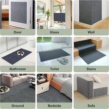 1pc/2pc Cat Scratch Post With Adhesive Fabric - Durable Self-Adhesive Rug For Furniture Protection, Removable Wall And Sofa Protector, Indoor Cat Scratch Board, Cat Scratch Solution | Modern Cat Furniture | Durable Scratch Post - 39.3 X 11.8 - View 6