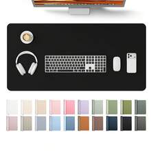 Large Size PU Leather Desk Pad, Office Desk Mat, Anti-Slip Mouse Pad, Waterproof Writing Board, Suitable For Office And Home - A - View 1
