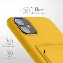Wallet Case Compatible With Apple 11 - Protective Wallet Case With Card Slots - Bright Yellow, 43354828 - Multicolor - View 5
