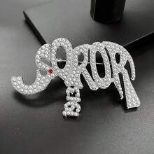1 chiếc ghim cài áo hình voi tinh tế, trang sức độc đáo, phụ kiện thời trang, quà tặng ngày Valentine cho trang phục hàng ngày. - Thời trang - Xem 1