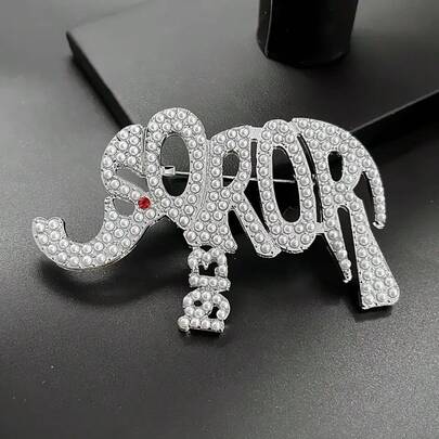 1 chiếc ghim cài áo hình voi tinh tế, trang sức độc đáo, phụ kiện thời trang, quà tặng ngày Valentine cho trang phục hàng ngày.