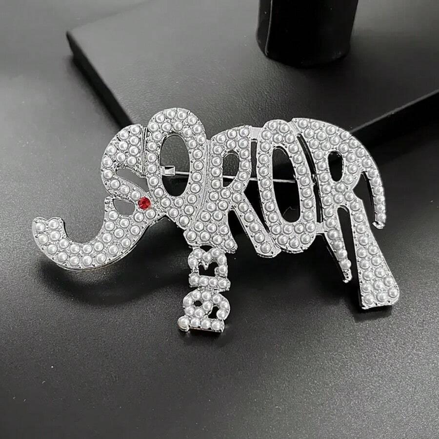 1 chiếc ghim cài áo hình voi tinh tế, trang sức độc đáo, phụ kiện thời trang, quà tặng ngày Valentine cho trang phục hàng ngày. - Thời trang - Xem 1