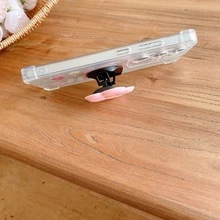 1pc Shockproof Phone Case, Compatible With Note 15/14/13/11 Pro, 17 Pro Max/16 Pro Max/16 Pro/14 Pro Max/14 Pro/13 Pro Max/16, Galaxy S21 5G/S26 Ultra/S22/S22 Ultra/S23/S23 Ultra/S24/S24 Ultra 5G, A14/A33 5G/A53 5G/A54 5G/A52/A52s 5G/A15 5G/A13 4G/A22 4G/A22 5G/A34/A23 5G/S25/S25 Ultra, Supports Wireless Charging, 1pc Electroplated Magnetic Stand Shockproof Phone Case - Pink - View 4