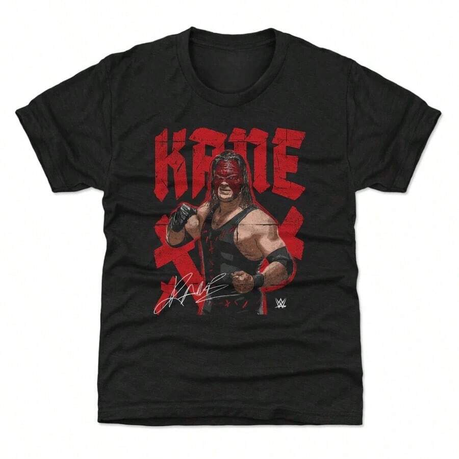 Kids-T-Shirt-Tri-Black_Kane Stance - 黑色 - 查看 1