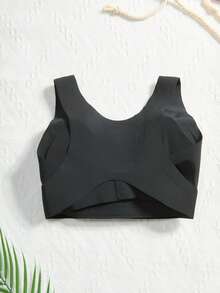 2 Pieces Of Push-Up And Lift-Up Women's Bras, Front Clasp Seamless Bras, Back Shaping Women's Underwear, Side-Pushing Underwire Bras For Side Chest Support, Sports Support Bras, Back Lifting And Anti-Sagging Design, Detachable Breast Pads, Suitable For Daily Correction. - Đen + Mơ - Xem 7