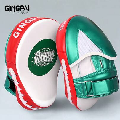 GINGPAI Boxing Target, Speed Bag, Taekwondo Training Equipment For Men, Women, Teenagers - Curved Foot Target, Round Target, Adult Sparring Pad