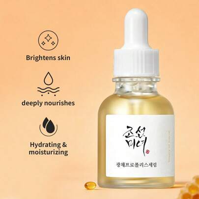 Beauty of Joseon 1瓶（30毫升）亮肤滋养深层保湿精华液，韩国美容蜂胶配方，温和亮肤、补水保湿精华，适合所有肤质