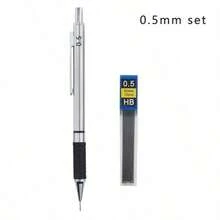 Metal Mechanical Pencil Set With Pencil Grip Leads Art Drawing Student Office Supplies 0.5/0.7/0.9/2.0mm Automatic Pencil - Sets - View 9