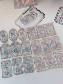 3D立体玻璃窗花水晶贴纸，带姜黄香味，浸泡在水中，复古贴纸 - color - 查看 3