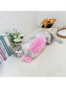 Catnip Striped Plush Toy, Contains Catnip, Long Plush Pillow, Cat Pillow Companion, Cat Toy - Multicolor - View 8