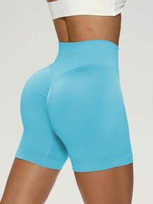 6pcs/Set Women's Outdoor Sports Shorts, Suitable For Daily Yoga And Workout, Multi-Color Set - Multicolor - View 3