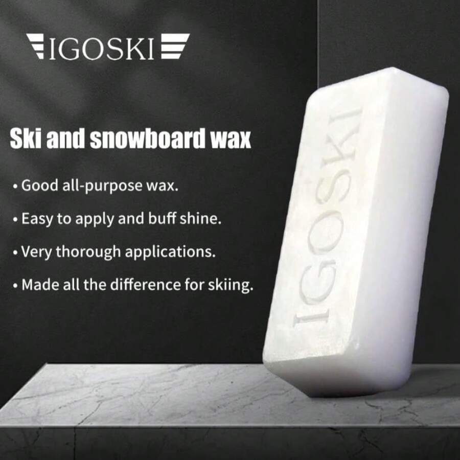 IGOSKI Ski Wax For Snowboard 180g U2013 Universal Glide Wax For Optimal Performance In Any Condition - ColorA - View 1