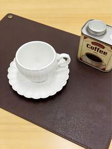 6件套/1套 欧式南瓜造型陶瓷咖啡杯碟套装，包含6个杯子，杯身饰有竖条纹浮雕，碟子边缘饰有雏菊花瓣图案，C形手柄，耐热，可放入洗碗机清洗。奢华北欧风白色餐具，优雅精致，是下午茶、家庭聚会、咖啡、茶、甜点、乔迁新居和婚礼的理想之选，也是家居厨房和咖啡馆装饰的完美点缀。这款家居装饰品是送给女性和爱茶人士的完美生日和母亲节礼物。意式浓缩咖啡 - 彩色 - 查看 8