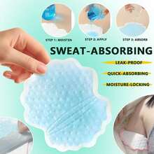 Pack Sports Sweat Absorbing Pads, Ultra-Thin Breathable Invisible Sweat Absorber, Unisex Underarm Pads, Comfortable Odorless Sweat Proof, Sweat Absorbing Pads (5.1" X 3.5") - Multiple Styles - View 3