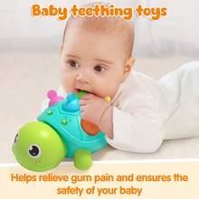 Best Gift Idea: Musical Light Up Turtle For Babies | 4-In-1 Developmental Toy To Encourage Crawling (6-12 Months) | Newborn Learning Gift - Multicolor - View 5