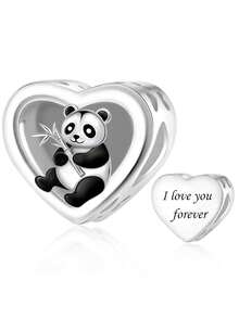 1pc Fashionable Minimalist Niche Design Cute & Healing Animal Series (Sloth, Elephant, Panda, Squirrel, Rabbit, Fox) Beaded Bracelet/Necklace, Creative Daily Versatile DIY Jewelry Gift - Silver - View 9