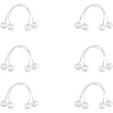 Paquete de 6 Pares de Bolitas Pelo Bandas para Cabello Transparentes Ligas Elásticas con Doble Esfera Efecto Cristal Accesorios de Peinado para Niñas y Mujer Set de Coletas Escolares Resistentes,43364377 - Multicolor - Ver 1