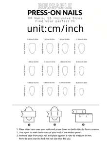 Bộ 24 móng giả ngắn hình bầu dục chấm bi, bao gồm 1 lọ keo và 1 dũa móng. Móng giả chấm bi ngắn giúp đầu ngón tay bạn tỏa sáng rực rỡ, phù hợp cho các bữa tiệc, khiêu vũ và sử dụng hàng ngày. - Nhiều màu - Xem 5