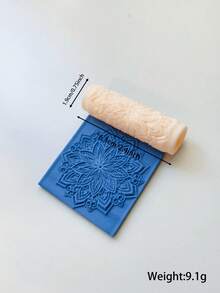 High Precision Pottery Textured Rolling Pin - Durable Plastic Handcraft Mold, Suitable For DIY Jewelry Making And Art Design, Soft Clay Texture Tool With Fine Patterns, Ideal For Unique Handmade, Decorative Earrings | Textured Craft Surface, Jewelry Making Supplies - Texture Roller - View 32