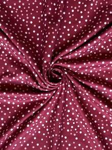 Vestido de verano elegante y casual con cuello redondo y manga corta para mujer - Rojo - Ver 3