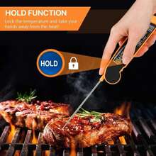 Digital Kitchen Thermometer For Meat, Water, Milk, Cooking, Food Probe, Barbecue, Electronic Oven, Cooking Tools - Black - View 4