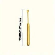 3/5/8/12pcs, Mini Metal Spoons Tone For Ear Cleaning Micro Scoop With Keychain, Travel - View 5